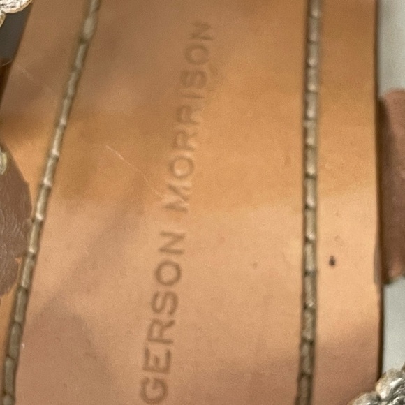 Sigerson Morrison heels gold sz 11 strappy made in Italy - Picture 12 of 12